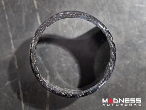 Alfa Romeo Stelvio Front V Shield Grill Frame + Emblem Frame Kit - Carbon Fiber - QV Model